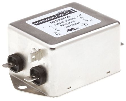Roxburgh EMC - RES70F03 - Roxburgh EMC RES70 ϵ 3A 250 V , DC to 400Hz ̰װ RFI ˲ RES70F03, Fast-OnӶ		
