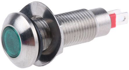 Marl - 524-532-22 - Marl 524-532-22 7 mm  ɫ LED ָʾ, ƬӶ, 8.1mmװ׳ߴ, 24 V ֱ		