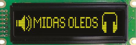 Midas - MCOB100016DV-YP - Midas ɫ OLED ʾ MCOB100016DV-YP, 100 x 16, COB, нӿ		
