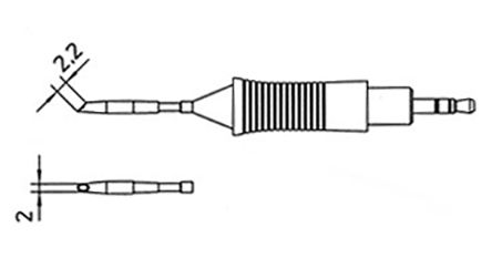 Weller - 0054462499 - Weller RT ϵ, 1.2 mm Σֱ ͷ, ʹϺWMRPMS ù淶΢ͺ		