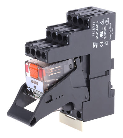 TE Connectivity - PT2L7RC4 9-1415534-0 - TE Connectivity PT2L7RC4 9-1415534-0 ˫˫ DIN Rail Ǳ̵, 12 A, 24V ac		