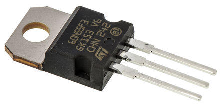 STMicroelectronics - STP60N55F3 - STMicroelectronics STripFET F3 ϵ N MOSFET  STP60N55F3, 80 A, Vds=55 V, 3 TO-220װ		