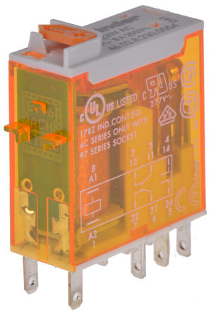 Finder - 46.52.8.230.0054 - Finder 46.52.8.230.0054 ˫˫ ʽ Ǳ̵, 8 A, 230V ac		