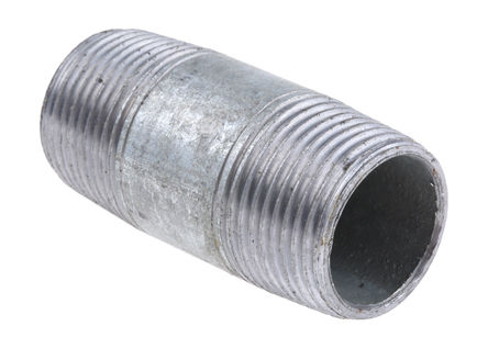 RS Pro - BARREL NIPPLE GALVANISED 3/4" - RS Pro BARREL NIPPLE GALVANISED 3/4" ɶͷ Ͳƽͷ, 3/4 in BSPT  (ͷ1), 3/4 in BSPT  (ͷ2)		