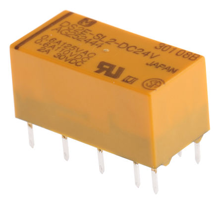 Panasonic - DS2ESL224 - Panasonic DS2ESL224 ˫˫ PCB װ ̵, 3 A, 24V dc		