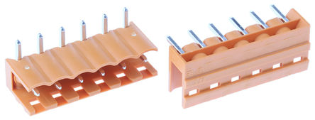 Weidmuller - SL 5.08/6/90 4.5 -1513060000 - Weidmuller OMNIMATE SL ϵ 6· 5.08mmھ (1) ֱ PCB ߶ӿ 1513060000, Ӷ˽, 12A, ͨ		