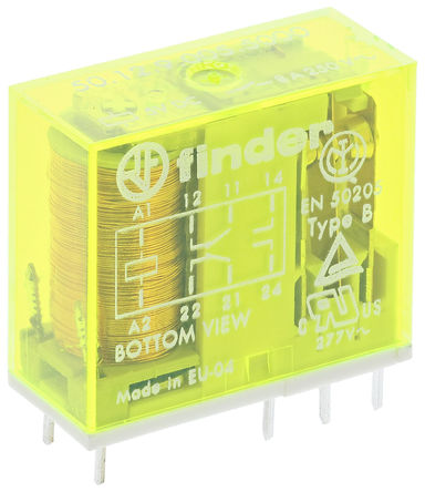 Finder - 50.12.9.005.5000 - Finder 50.12.9.005.5000 ˫˫ PCB װ Ǳ̵, 5V dc		