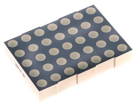 Kingbright - TC20-11EWA - Kingbright TC20 ϵ 1ַ  7 x 5 ɫ LED ʾ TC20-11EWA, 10 mcd, 52mmַ, ͨװװ		