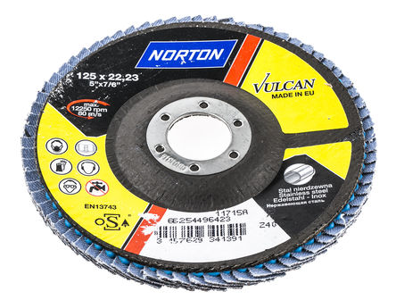 Norton - 66254496423 - Norton Flap Disc ϵ Vulcan 40  ĥ 66254496423, 125mmֱ		