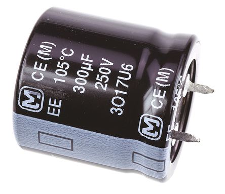 Panasonic - EETEE2E301JJ - Panasonic EE ҧʽ ϵ 250 V ֱ 300F ͨ  EETEE2E301JJ, 20%ݲ, +105C		