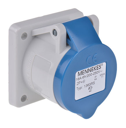 Mennekes - 1363 - Mennekes ɫ 3P ҵԴ 尲װ  1363, 16A, 230 V, IP44		