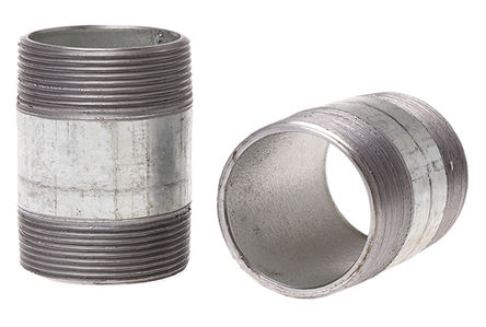 RS Pro - BARREL NIPPLE GALVANISED 2" - RS Pro BARREL NIPPLE GALVANISED 2" ɶͷ Ͳƽͷ, 2 in BSPT  (ͷ1)		