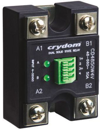 Crydom - CD4850W4V - Crydom 50 A Чֵ 尲װ ̵̬ CD4850W4V, 㽻л, 600 V Чֵ		