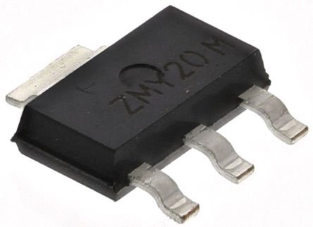DiodesZetex - ZMY20MTA - DiodesZetex ZMY20MTA 贫, Ϊ 12 VԴ, 3 + Tab SOT-223װ		