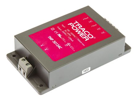 TRACOPOWER - TMP 30124C - TRACOPOWER 30W  ǶʽģʽԴ SMPS TMP 30124C, 120  370 V dc, 85  264 V ac, 24V dc, 1.25A, 80%Ч		