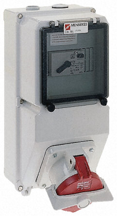 Mennekes - 24194 - Mennekes 3P+E RCD DIN 찲װ  24194, 16A, 400 V, IP44		