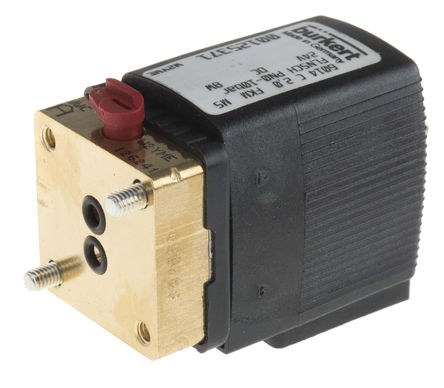 Burkert - 125371 - Burkert 6014 ϵ 3˿ ͭ ŷ 125371, 10 bar, NC, 24 V ֱ		