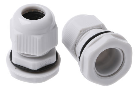 HellermannTyton - NGM20S-GY - HellermannTyton IP68 ɫ  ĸĵ¹̶ͷ NGM20S-GY, 6mm  12mmֱ, M20		