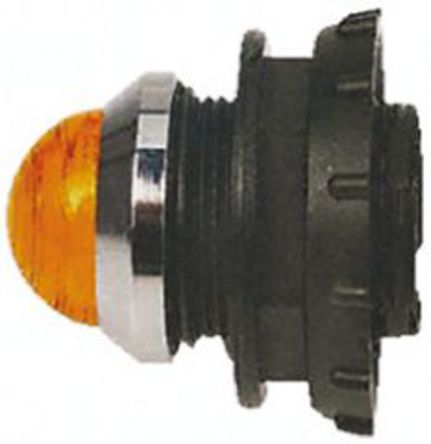 Tranilamp - MXA AMBER - Tranilamp LED 面板安装 指示透镜及灯座组合 MXA AMBER, 琥珀色 球形透镜, 17.5mm透镜直径		