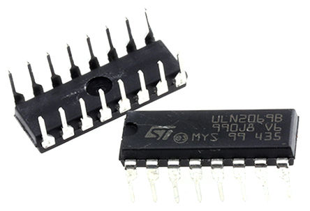 STMicroelectronics - ULN2069B - STMicroelectronics ULN2069B NPN ֶپ, 1.75 A, Vce=80 V, 16 PDIPװ		