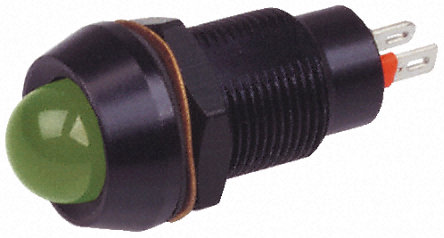 Marl - 651-105-04 - Marl 651-105-04 10 mm ͹ ɫ LED ָʾ, ƬӶ, 12.7mmװ׳ߴ, 2 V ֱ		