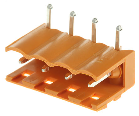 Weidmuller - SL 5.08/4/90 4.5 -1512860000 - Weidmuller OMNIMATE SL ϵ 4· 5.08mmھ (1) ֱ PCB ߶ӿ 1512860000, Ӷ˽, 12A, ͨ		