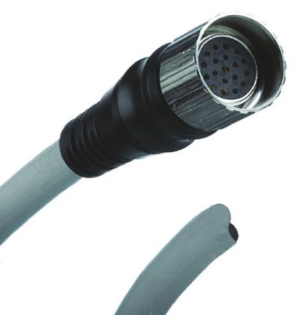 Brad - K03001P80M050 - Brad 5m ɫ  1200945027, M23 90 ֱĸ  ն˽ͷ, 6 A, 63 V /ֱ		