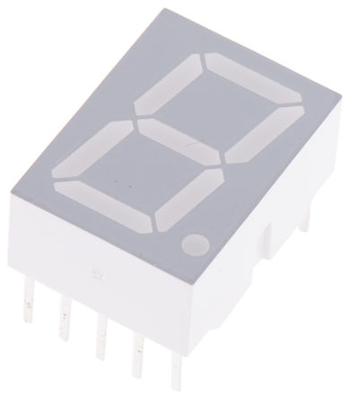 Broadcom - HDSP-5553 - Broadcom 1ַ 7  ɫ LED  HDSP-5553, 1.48 mcd, ҲС, 14.22mmַ, ͨװװ		