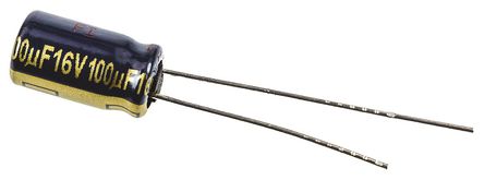 Panasonic - EEUFC1C101 - Panasonic FC  ϵ 16 V ֱ 100F ͨ  EEUFC1C101, 20%ݲ, 350m(ֵ), +105C		