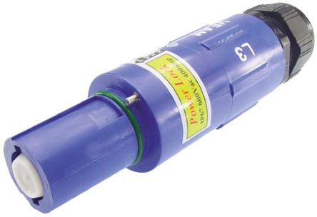 ITT - NLDFT-3-BL-L-S120-M40A - ITT Veam Powerlock ϵ ɫ 1P RJ45-Rangierfeld °װ  NLDFT-3-BL-L-S120-M40A, 400A, 1 kV , IP2XIP67		