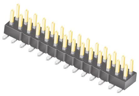 Samtec - TSM-114-01-L-DV - Samtec TSM ϵ 28· 2.54mmھ (2) ֱ Ź TSM-114-01-L-DV, Ӷ˽, 7A, 氲װ		