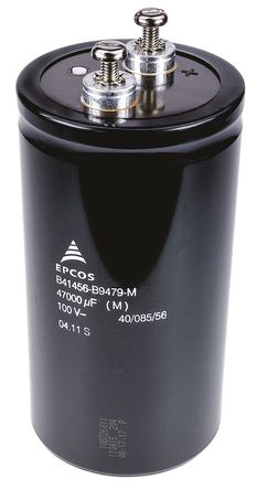 EPCOS - B41456B9479M - EPCOS B41456 ϵ 100 V ֱ 47000F  B41456B9479M, 20%ݲ, 3m(ֵ), +85C		