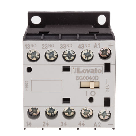 Lovato - 11BG0040D024 - Lovato BG ϵ Ӵ 11BG0040D024, 4 , 10 A, 24 V ֱȦ		