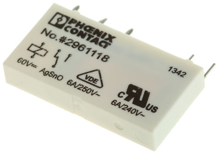 Phoenix Contact - 2961118 - Phoenix Contact 2961118 ˫ PCB װ Ǳ̵, 60V dc		