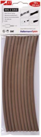 HellermannTyton - 308-30614 - HellermannTyton ɫ ϩ ׹ HIS-3 BAG 6/2 BROWN, 3:1, 6mmֱ, 20cm		