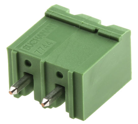 TE Connectivity - 796636-2 - TE Connectivity Buchanan ϵ 5.08mm ھ 2 ·  ɫ ֱ PCB  796636-2, ͨ, Ӷ˽		