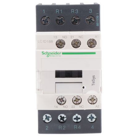 Schneider Electric - LC1D188U7 - Schneider Electric Tesys D LC1D ϵ Ӵ LC1D188U7, 2 /2 գ/գ, 32 A, 240 V Ȧ		