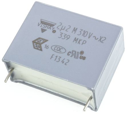 Vishay - BFC233920225 - Vishay MKP 339 ϵ 2.2F ۱ϩ (PP) BFC233920225, 20%, 310 V , ͨ		