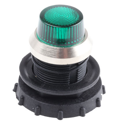 Tranilamp - MXC GREEN - Tranilamp LED 尲װ ָʾ͸ MXC GREEN, ɫ ƽ͸, 17mm͸ֱ		