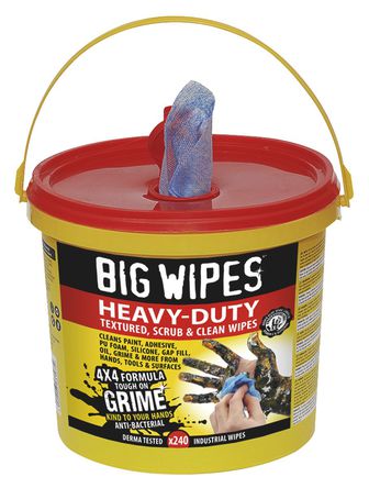 Big Wipes - 2427 - Big Wipes 2427 240 ɫ Ͱװ ʪ, 4 x 4in, ڹҵ		
