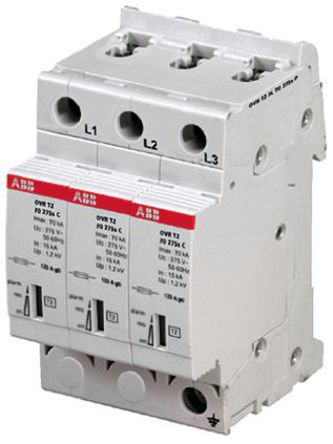 ABB - OVR T2 3L 70-275S P - ABB OVR P ϵ 275 V 70kA ӿŵ OVR T2 3L 70-275S P, DIN 찲װ, 53.4 x 64.8 x 85mm		
