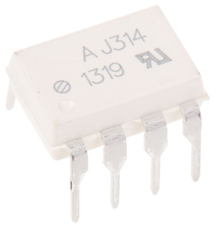Broadcom - HCPL-J314-000E - Broadcom ˫ͨ  HCPL-J314-000E, ֱ, IGBT դ/MOSFET, 8 DIP װ		
