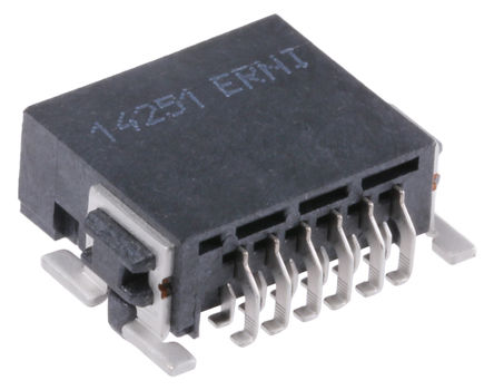 ERNI - 154763 - ERNI SMC ϵ 12· 1.27mmھ (2) ֱ PCB  154763, Ӷ˽, 氲װ		