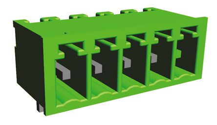 TE Connectivity - 284512-5 - TE Connectivity Buchanan ϵ 3.5mm ھ 5 · ĸ ɫ ֱ PCB  284512-5, 尲װ, Ӷ˽		