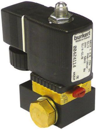 Burkert - 424107 - Burkert 6014P ϵ 3˿ ͭ ŷ 424107, 10 bar, 1/4in˿, NC, 230 V 		