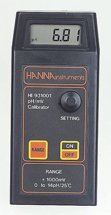 Hanna Instruments - HI-931001 - Hanna Instruments pH 值校准器 HI-931001, 0 → +14 pH, 0.01pHpH 分辨率		