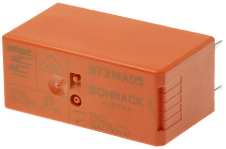 TE Connectivity - RT314A05 - TE Connectivity RT314A05 ˫ PCB װ ̵, 5V dc, ڵԴӦ		