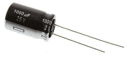 Panasonic - EEUEB1E102 - Panasonic EB(A) ϵ 25 V ֱ 1000F ͨ  EEUEB1E102, 20%ݲ, +105C		