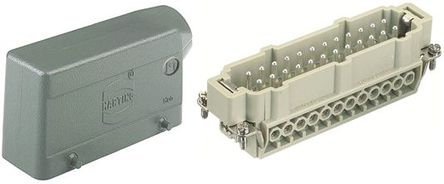 Harting - 09330242601+19300241521 - Harting Han E ϵ 24  ͷ RJ45-Rangierfeld װǲ׼ 09330242601+19300241521, M25 Ƴߴ, 16A, 500 V		