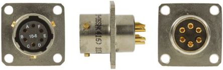 Amphenol - 62GB-12E10-06SN(416) - Amphenol 62GB ϵ 6· ʽװ    62GB-12E10-06SN(416), ĸо, ǳߴ10, MIL-DTL-26482		